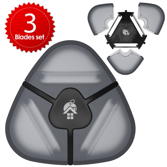 Peeler – Julienne Vegetable Peeler – Black Stainless Steel Cabbage Carrot & Potato Peelers with 3 Multifunctional Blades