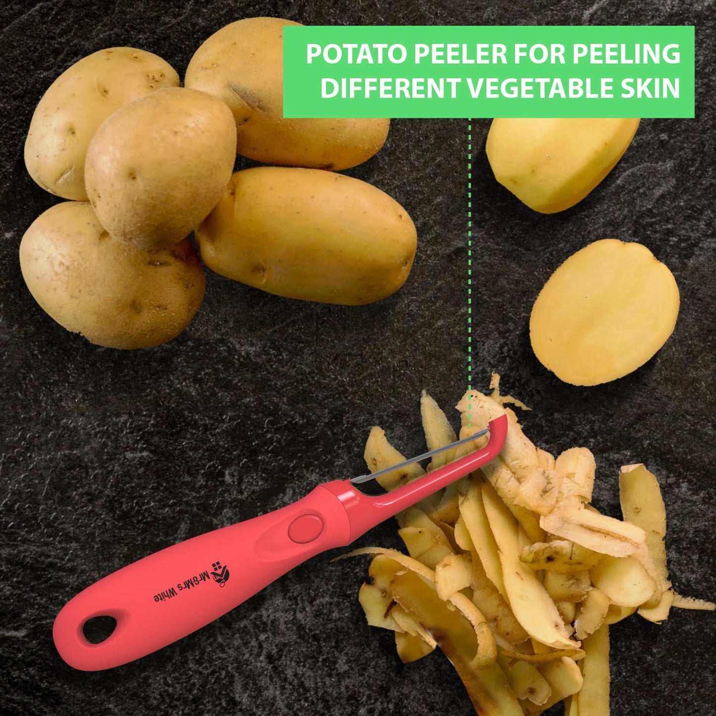  Vegetable Peelers Stainless Steel Potato Peeler, 3 in