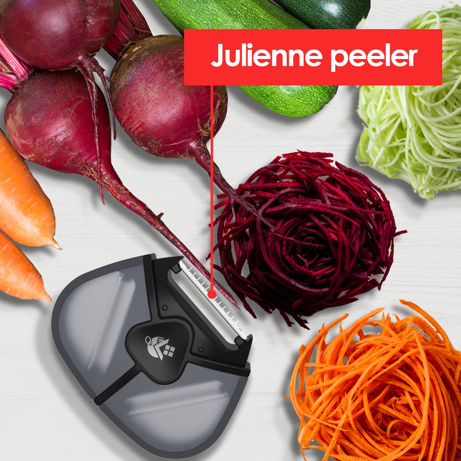 Peeler – Julienne Vegetable Peeler – Black Stainless Steel Cabbage Car –  Mr&Mrs White Inc